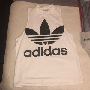 White ADIDAS Tank/Muscle Tee